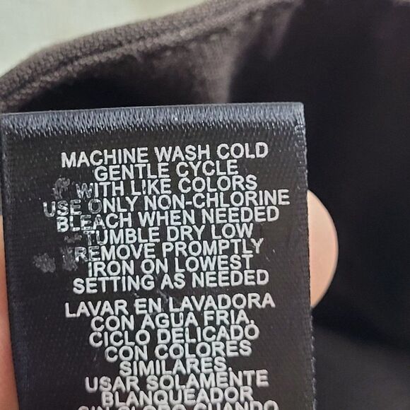 Vintage 90s Nicole Miller Flare Dress Pants 10 Brown High-Rise Stretch Career - Picture 12 of 12